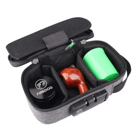 FIREDOG | Bolso a prueba de olores con Carbon Activado, Estuche con Cerradura de Combinación, Recipiente Antiolores, Caja, Case para Hierbas Medicinales, Tabaco, Práctico para Viaje | GRIS
