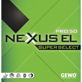 GEWO Nexxus EL Pro 50 Super Select - Offensive Table Tennis Rubber Black / 2.2