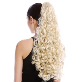 WIG ME UP 9563B-V-88 Ponytail Hair Piece Long Voluminous Strong Curly Light Blonde Light Blonde
