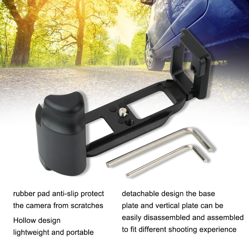 Metal Quick Release L plate Vertical Hand Grip Holder for