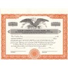 Custom Printed Corporate Stock Certificates, HUBCO, Orange, 20-Pack