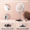 Beautifive 10" Makeup Mirror with Light, 12X/1X Magnifying Mirror with