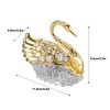 Swan Sugar Storage Jar European Modern Condiment Container Golden Seasoning