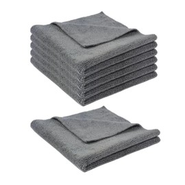 Tek Automotive Edgeless Microfiber Cleaning Cloths Grey 40x40cm Pack of 6 – Lint-Free, 350GSM, Multipurpose Microfibre Cloths for Car Detailing, Cleaning Products, Polishing & Drying Towels