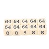 30PCS 6 Sided Number Dice 15.5mm Multiple Of 2 Number