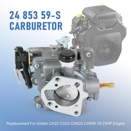 RUIANOMG 24 853 59-S Carburetor Replacement For Kohler CH22 CH23 CH620 CH680 19-23HP Engine, Replace 2485359S