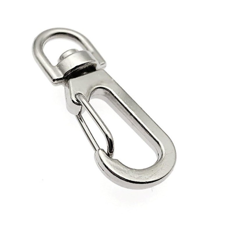 AMUU Round Carabiner Key Ring, 360 Degree Rotation, Nascan Accessories,