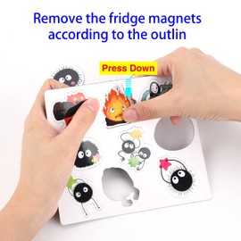 GTOTd Soot Sprites Cute Magnet (9 Pack). Gifts Merch Anime Decoartions Funny Magnet Bumper Sticker Decal Metal Flexible Fridge Magnet Reuseable Magnetic Decor Teens