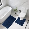 LUSCHEER 2 Piece Bath Mat Set, Luxury Chenille Ultra Soft