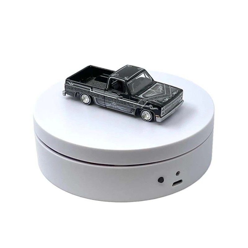 DCD Mini 4.75\" Turntable Display Stand with White Base for