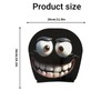 2PCS Funny Cartoon Car Headrest Covers, Cute Funny Cartoon Eyes