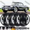 JESUO For Chevy Corvette 62-82 DOT 5.75" 5-3/4 inch LED