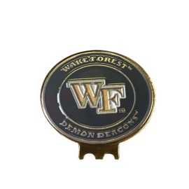 Mobile Pro Shop Golf Ball Markers with Hat Clip – Easily Attaches to Golf Cap – Made of Stainless Steel & Ideal for Professional Golfers (Wake Forest Demon DECONS)