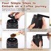 Manual Coffee Grinder - 95 Ceramic Burr, Adjustable Coarse to