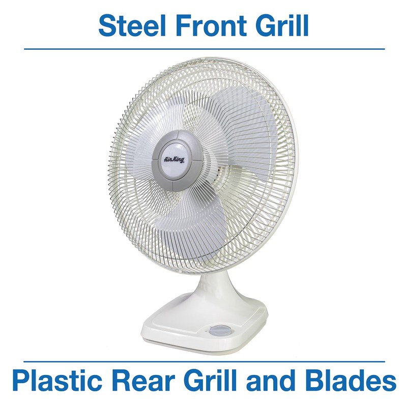 Air King 9106 16-Inch 3-Speed Oscillating Table Fan
