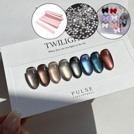 First Street Pulse Gel Twilight Magnetic Gel Glitter Gel + 30 parts / 퍼스트스트릿 펄스젤 트와일라잇 자석젤 글리터젤+파츠 30개