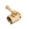 Hourleey 2 Pack Solid Brass Garden Hose Shut Off Valve