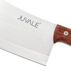Juvale Meat Cleaver - 8-Inch Stainless Steel Blade, Wood Handle