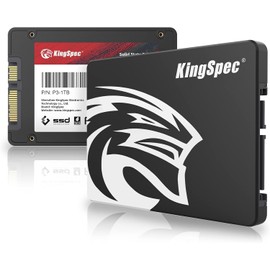 KingSpec SSD 1TB SATAIII 6Gb/s 2.5" Internal SSD Max Read: 570MB/s (R:570MB/s, W:540MB/s) 3D NAND SATA SSD 3 Years Manufacturer's Warranty