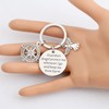 FUSTMW Guardian Angel Prayer Keychain Drive Safe Gifts New Driver