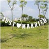 Just Married Garland 3 m Freshly Married Garland Decoration for