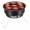 Plasticocina Mini Parrilla Carbón Portátil Plegable Acero Inoxidable