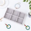 Velvet Jewelry Organizer Tray for Jewelry Storage – 6 Grid,