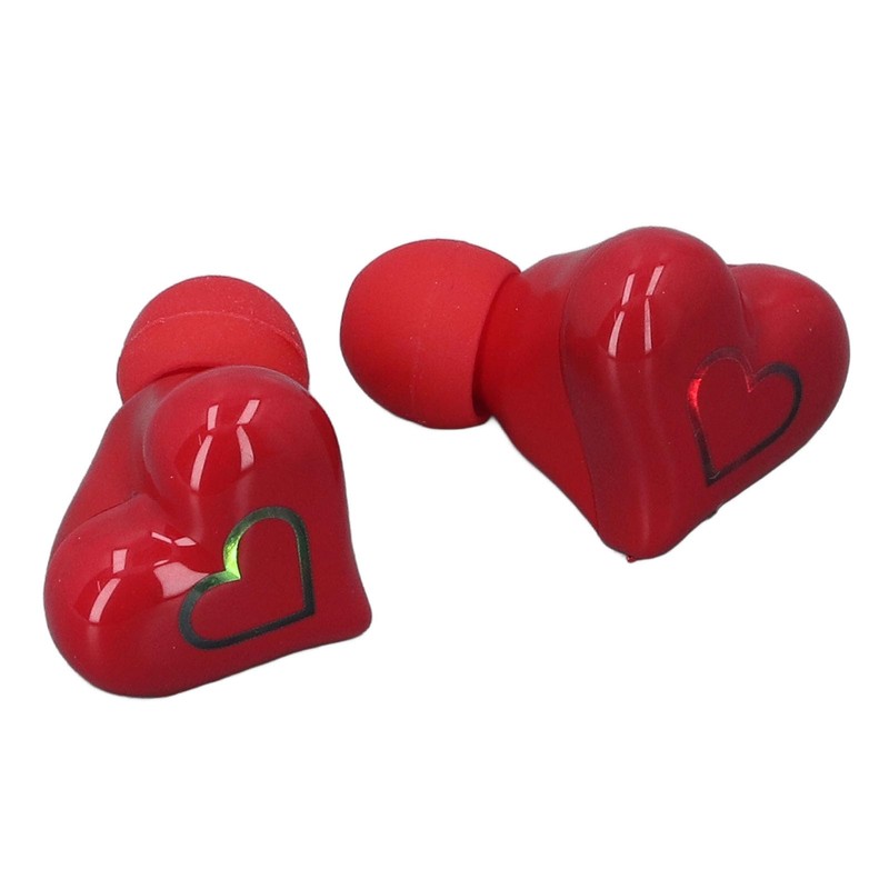SOULONG Dynamic Gradient Heart Shaped Wireless Earbuds Bluetooth 5.3, Color