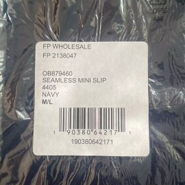 Free People Seamless Mini Slip in Navy