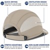 GADIEMKENSD Quick Dry Run Hat Cooling Breathable Mesh, Khaki, 6