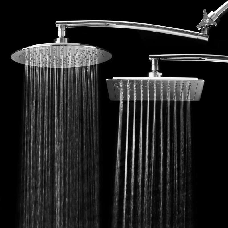 AquaSpa Razor Mega Size 9-inch Chrome Face Rainfall Shower with
