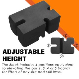 TAVIEW Bench Press Block (2-5 Board),Bench Press Board Press Adjustable Home Gym Workout Fitness Accessories for Increase Your Bench Press