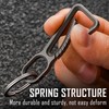 KeyUnity KD01 Titanium Carabiner Keychain Clip, Quick Release EDC Key
