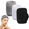 3 diademas de microfibra Dokpav con velcro ajustable para spa,