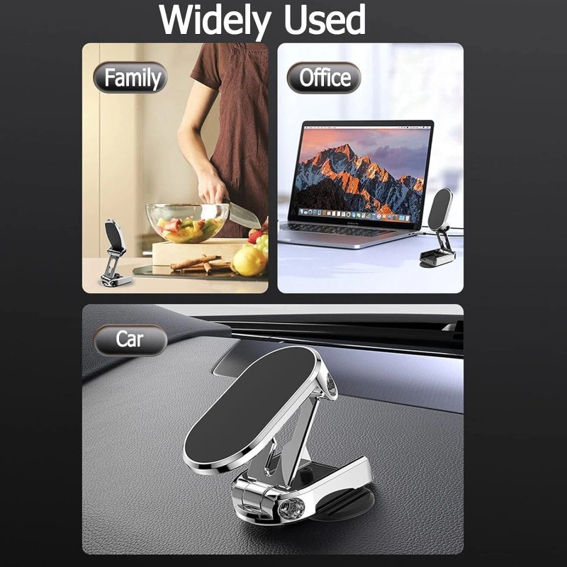Unbranded 360° Rotatable Folding Magnetic Alloy Holder for All Phone