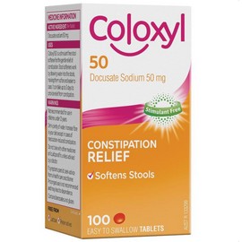 Coloxyl 50mg 100 Tablets
