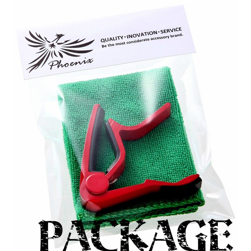Phoenix One-Touch Guitar Capo Post [type M] Cleaning Fiber Cloth,