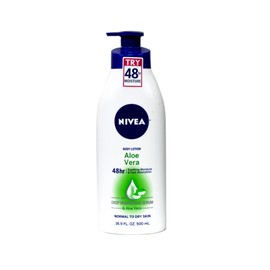 NIVEA Lotion Aloe Vera 48 Hour Pump, 16.9 Ounce