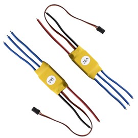 VGOL 2 Pcs XXD 30A RC Brushless Motor Electric Speed Controller ESC Yellow for Airplane Quadcopter Drone Model Helicopter Parts