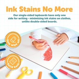 Dry Erase Lapboards - Pack of 25 Whiteboard Set - 9x12 - Student Single Sided - Improve Children's Classroom Learning with Reusable, Durable, Portable White Boards