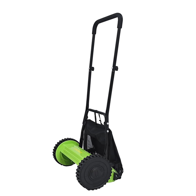 EAGWON 14-Inch 5-Blade Manual Push Reel Lawn Mower Cordless, with