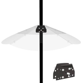 Pirateant 24inch Squirrel Baffle for Bird Feeder Pole,Made of Transparent Extra Thick Pc Material, Bird Feeder Protection for Outdoor Shepherd's Hooks.