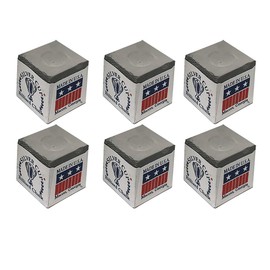 Silver Cup Set of 6 Pewter Billiard Pool Cue Chalk