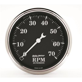 Auto Meter 1798 Old Tyme Black 3-1/8" 7000 RPM In-Dash Tachometer