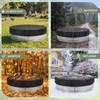 Mindsoft 12 ft Round Stock Tank Pool Cover 210d Oxford