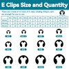 900Pcs E-Clips Assortment Set(2.0mm-12mm) and C Clips Assortment (M5-M16),Snap Rings
