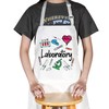 BWWKTOP Lab Technician Apron With Pockets Science Laboratory Apron Lab