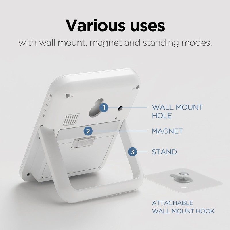 mooas Visual Shower Clock Digital Bathroom Shower Clock Waterproof Shower