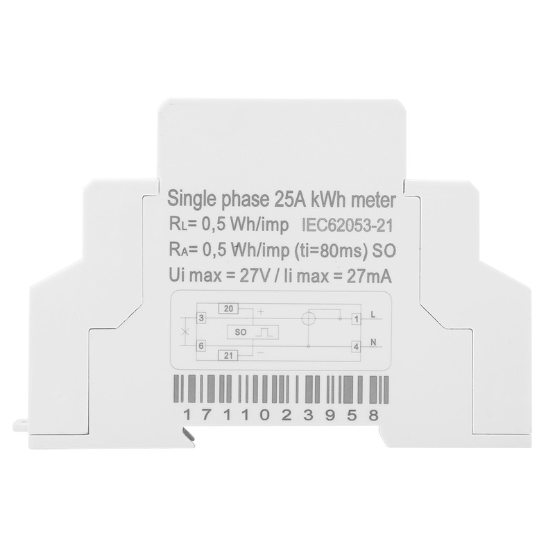 DDS5188 LCD Digital Din Rail Electric Meter 5-25A For Kilowatt