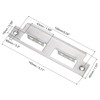 sourcing map Door Strike Plate, 145mm x 40mm 201 Stainless